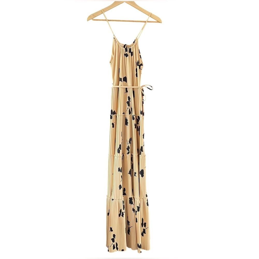 Vintage 1970’s Jonathon Logan Pleated Floral Maxi Dress